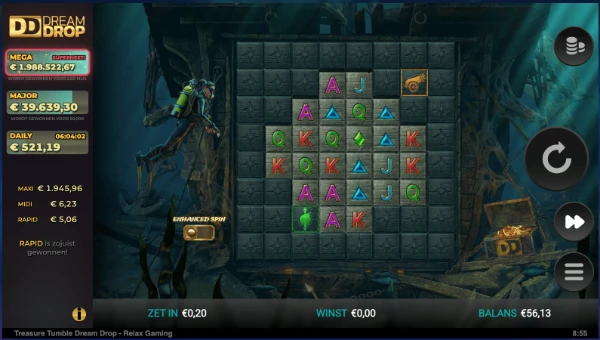 Treasure Tumble grid